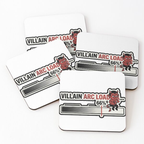 Item preview, Villain Arc Loading 66% Funny Sticker designed and sold by BooDesignStudio.