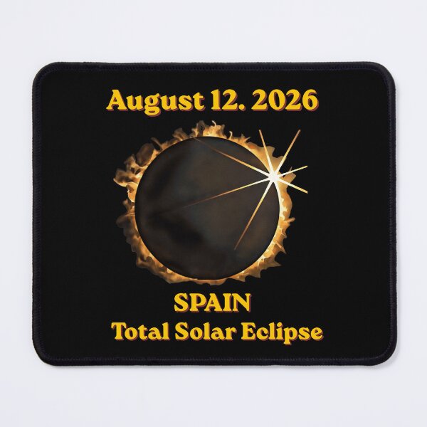 Item preview, Spain Total Solar Eclipse. Cosmic Fire Crown 12 August 2026. designed and sold by Creative-Sanc.