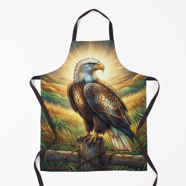 Item preview, Bald Eagle Sits on a Fence Post designed and sold by Tridentulus.