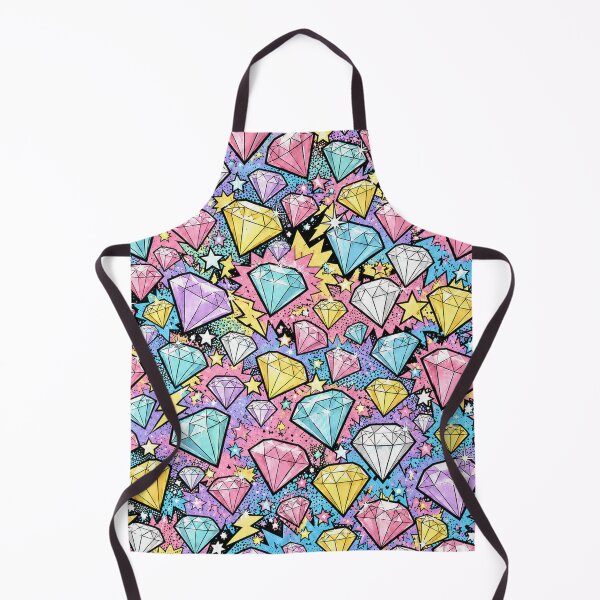 Item preview, Colorful Pastel Pop Art Cartoon Diamond Print designed and sold by BeJolley.