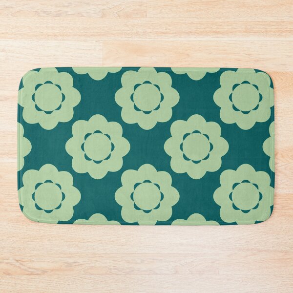 Item preview, Bold Vintage Flower Design in green designed and sold by StefanStudioArt.