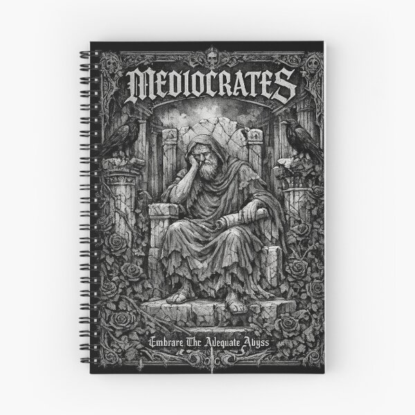 Item preview, Mediocrates Gothic Philosopher Funny Dark Humor Meme designed and sold by HiPatti.