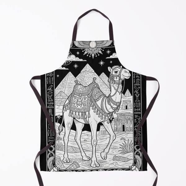 Item preview, Egyptian Camel and Pyramids Art | Ancient Egypt Mythology Desert Illustration designed and sold by Queen Cleopatra.