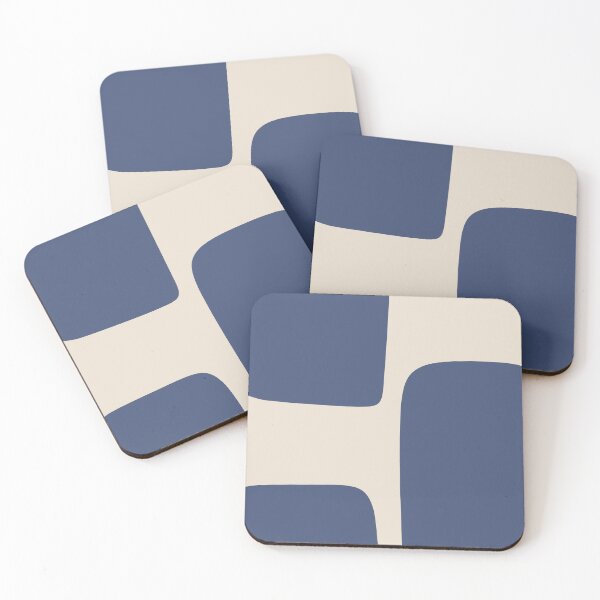 Item preview, Navy Blue Modern Abstract Shapes Art designed and sold by NicoleYoungStudio.