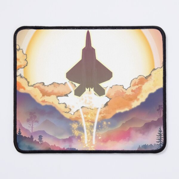 Item preview,  F-22 Silhouette Rising Sun Fantasy Landscape Art designed and sold by HEROHIRO.