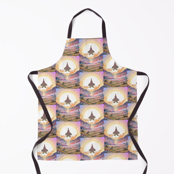 Item preview, F-22 Silhouette Rising Sun Fantasy Landscape Art designed and sold by HEROHIRO.