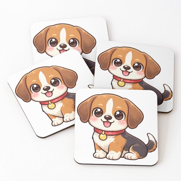 Item preview, Cute Beagle Puppy Kawaii Dog Cartoon | Adorable Pet Lover Gift Design designed and sold by GMACgraphicsCo.