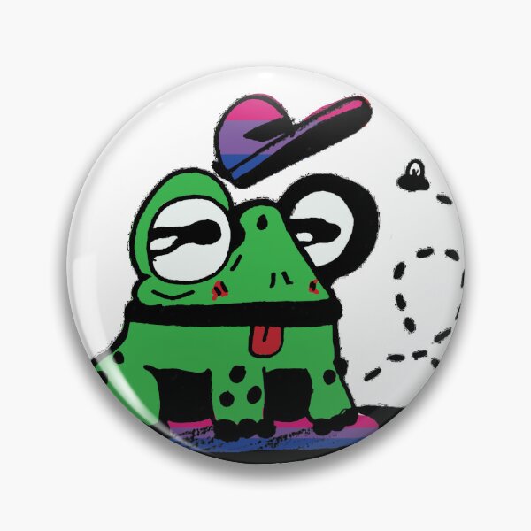 Item preview, Frog with Bisexual Pride designed and sold by Scribnib.