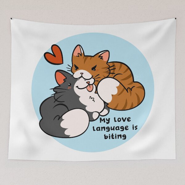 Item preview, My Love Language is Biting designed and sold by Danni Doodles.
