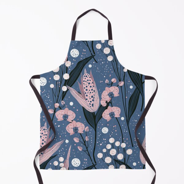 Item preview, Dreamy Botanical Garden Pattern – Blue Floral Fantasy Illustration designed and sold by obstinator.