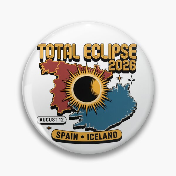 Item preview, Total Solar Eclipse 2026 Spain & Iceland designed and sold by MerchlyMike.