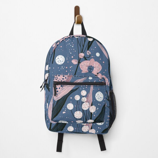 Item preview, Dreamy Botanical Garden Pattern – Blue Floral Fantasy Illustration designed and sold by obstinator.