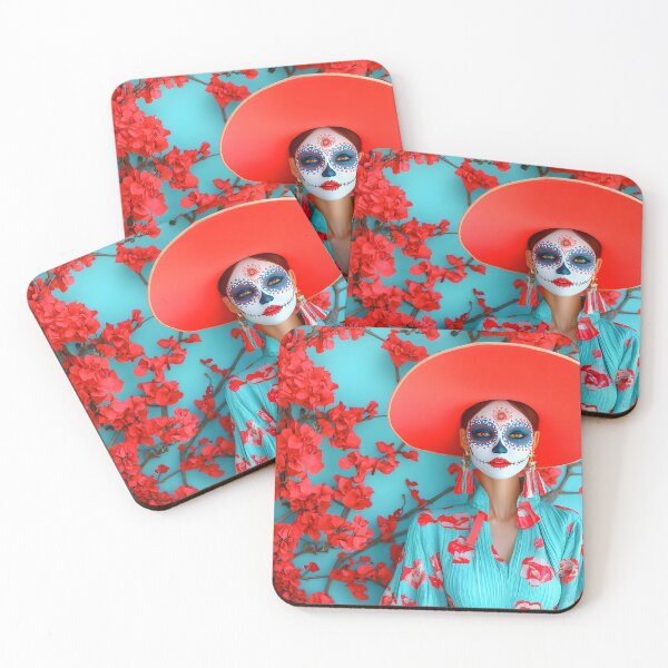 Item preview, Colorful Day of the Dead Celebration Portrait designed and sold by Artessie.