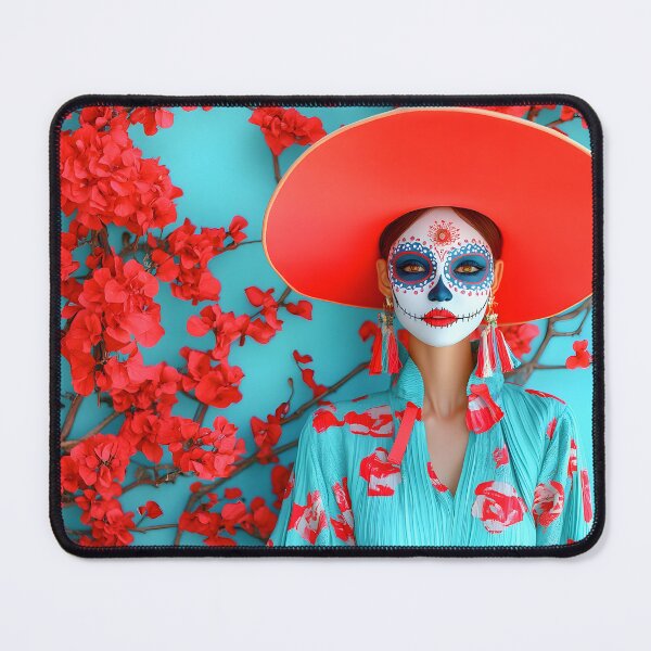 Item preview, Colorful Day of the Dead Celebration Portrait designed and sold by Artessie.