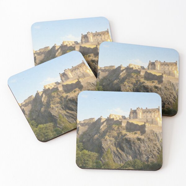 Item preview, Edinburgh Castle Summer - Scotland Landmark Painting designed and sold by QuietCanvasArtworks.
