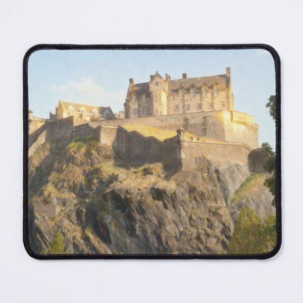 Item preview, Edinburgh Castle Summer - Scotland Landmark Painting designed and sold by QuietCanvasArtworks.