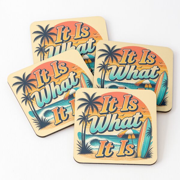 Item preview, It Is What It Is – Tropical Sunset Streetwear Design designed and sold by ABLAT-CREATIONS.