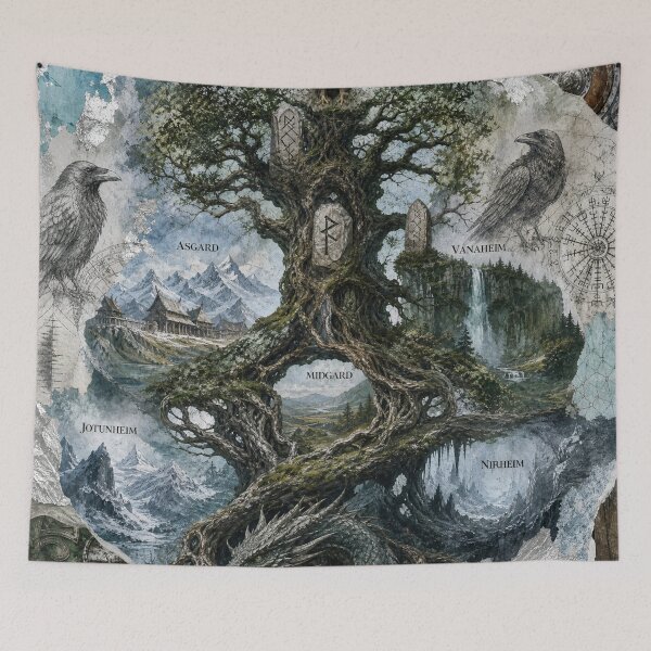 Item preview, Yggdrasil's Embrace: Realms of Norse Mythology designed and sold by DarVibe Designs.