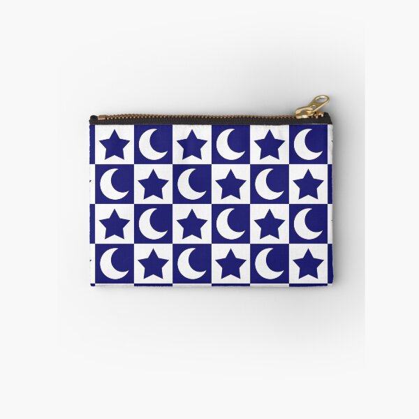 Item preview, Midnight blue & white crescent moon and star mosaic designed and sold by Mint + Midnight.