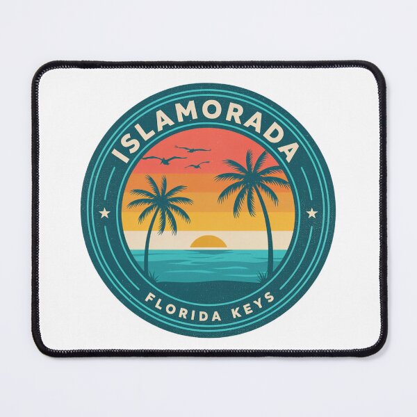 Item preview, Islamorada Florida Keys Sunset Retro Badge – Tropical Beach Vacation Travel Design designed and sold by ArcticFoxStudio.