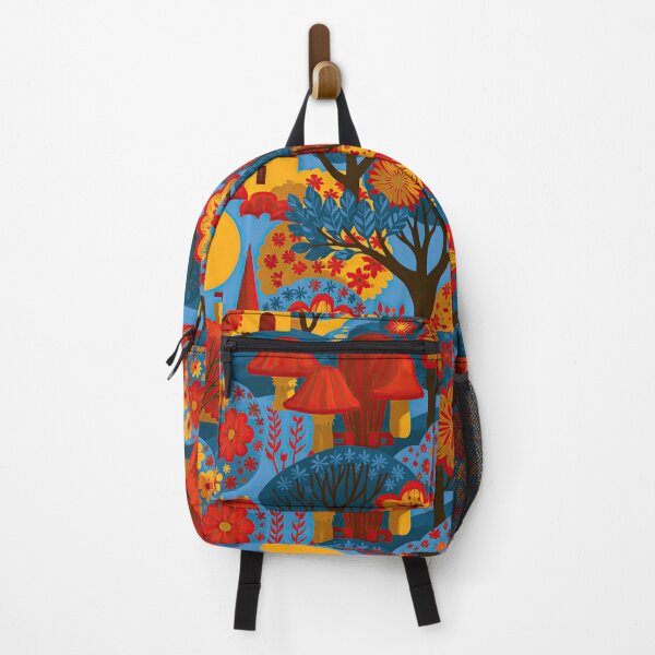 Item preview, Retro Folk Art Forest – Scandinavian Woodland Floral Pattern designed and sold by obstinator.