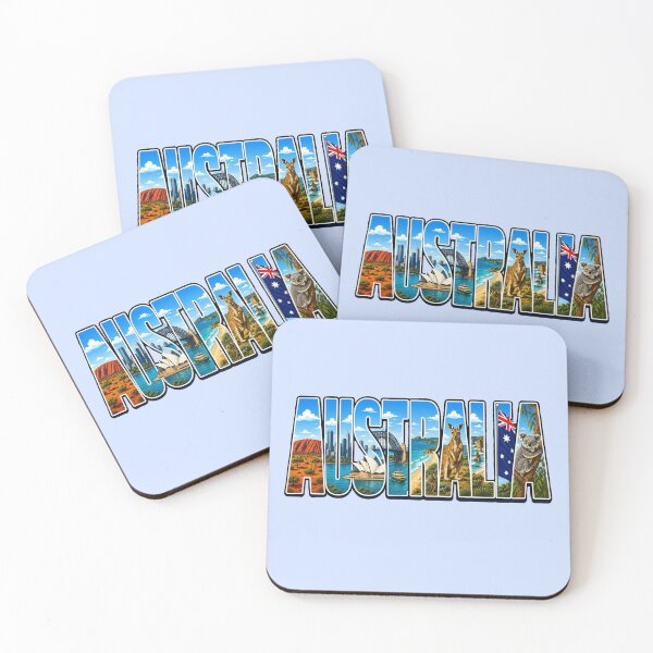 Item preview, Australia Landscape Typography designed and sold by Myra365Art.