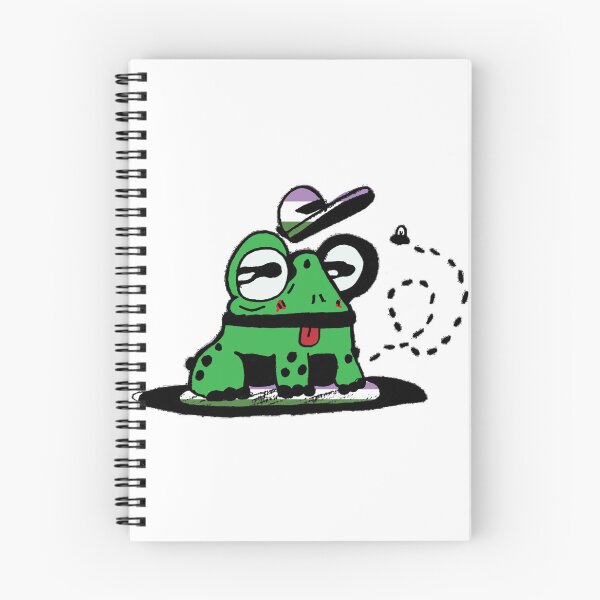 Item preview, Frog with Genderqueer Pride designed and sold by Scribnib.