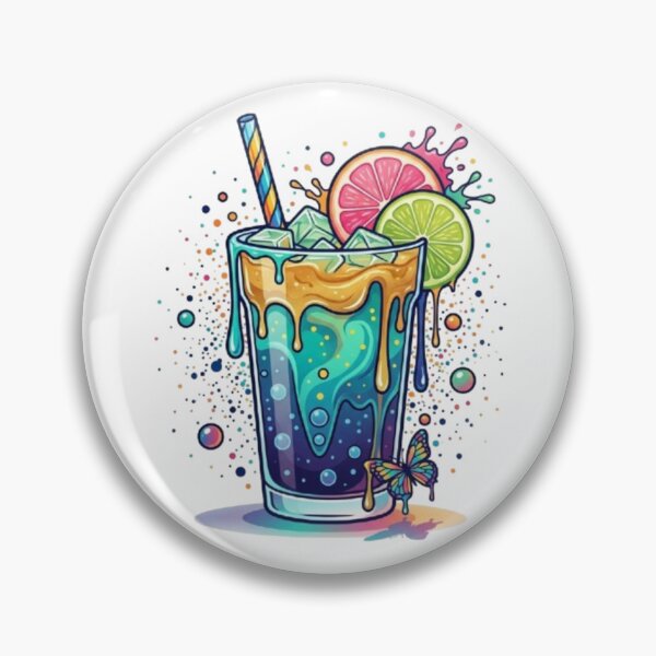 Item preview, Tropical Splash – Colorful Summer Drink Art designed and sold by Dogandesighn.