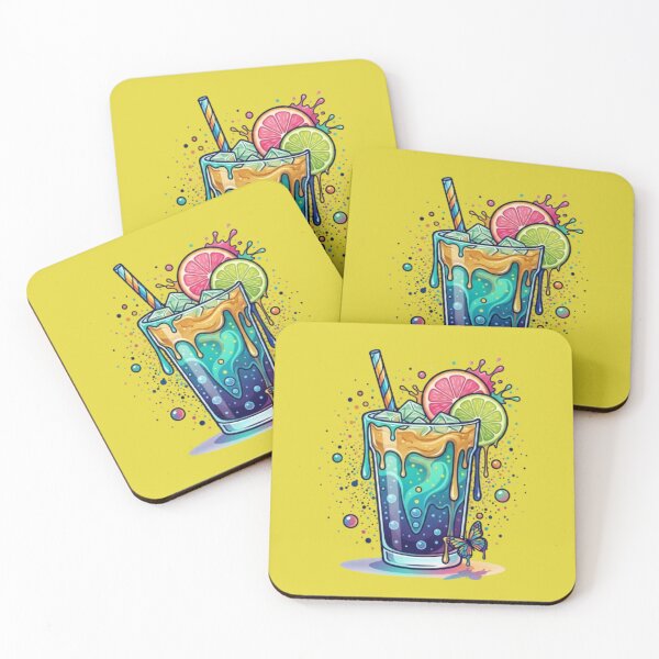 Item preview, Tropical Splash – Colorful Summer Drink Art designed and sold by Dogandesighn.