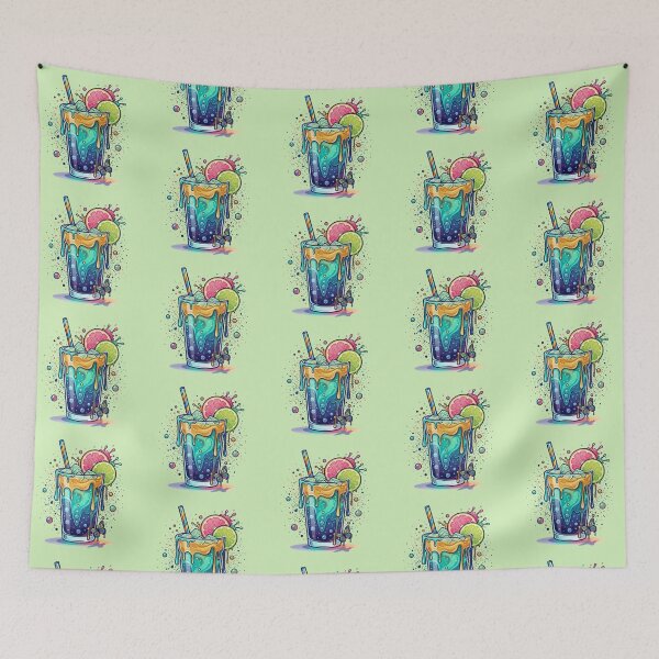 Item preview, Tropical Splash – Colorful Summer Drink Art designed and sold by Dogandesighn.