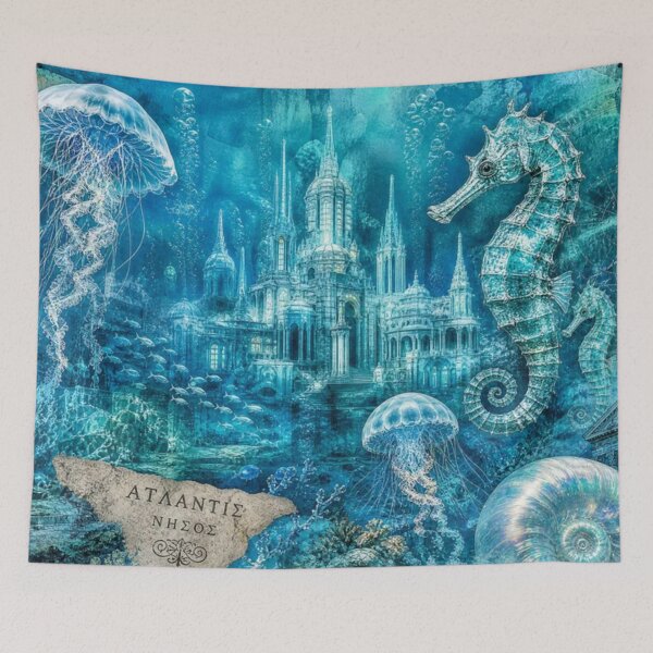 Item preview, Atlantis Reimagined: Submerged Crystal City designed and sold by DarVibe Designs.