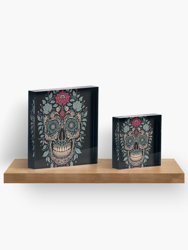 Thumbnail 3 von 5, Acrylblock, Skull designt und verkauft von Ricewantstea.