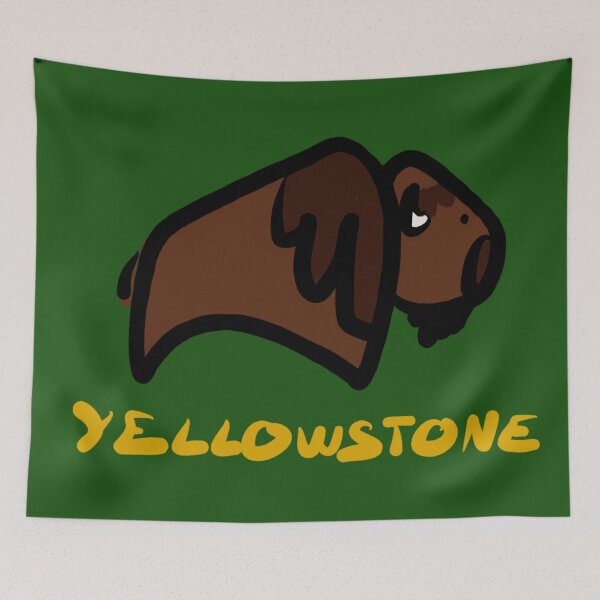 Item preview, Yellowstone Buffalo | National Park Wildlife Design designed and sold by Covo Studio.