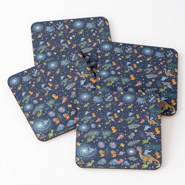 Item preview, Dinosaurs In Space Pattern designed and sold by Differenceee.