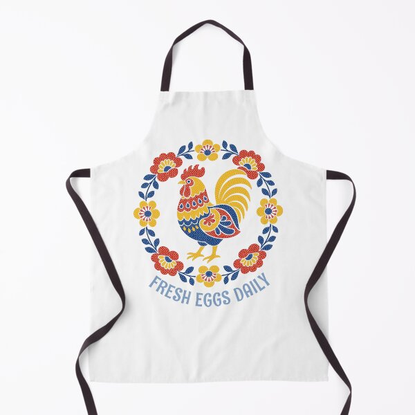 Item preview, Backyard Chicken Fresh Eggs Daily Folk Art Rooster designed and sold by AntiqueImages.
