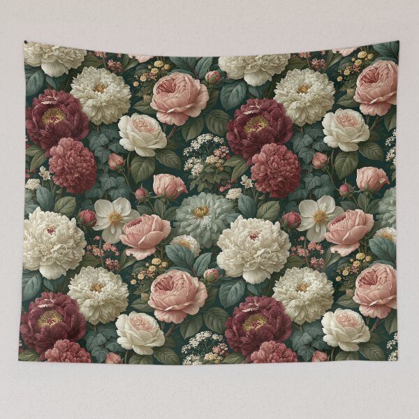 Item preview, Victorian Rose & Peony Garden – Luxury Botanical Floral Pattern designed and sold by obstinator.