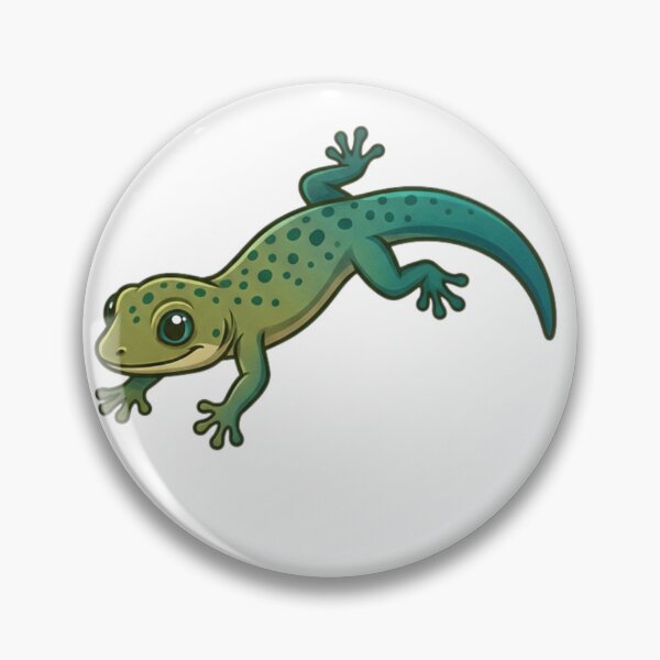 Item preview, Emerald Green Gecko Reptile Sticker designed and sold by HoneyBreezeCo.