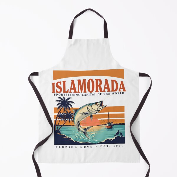 Item preview, Islamorada Sportfishing Capital of the World – Florida Keys Tarpon Fishing Sunset Retro Design designed and sold by ArcticFoxStudio.