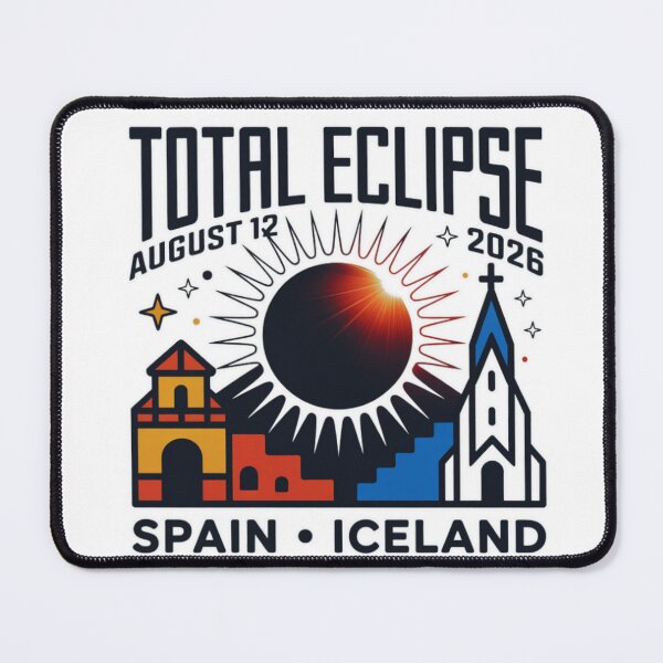 Item preview, Total Solar Eclipse 2026 Spain & Iceland designed and sold by MerchlyMike.