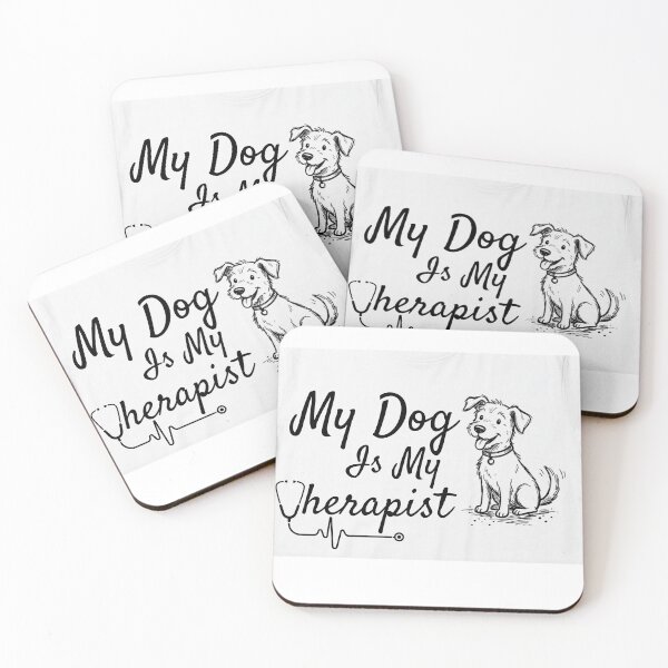 Item preview, My dog is my therapist funny dog lover design designed and sold by sumezo.