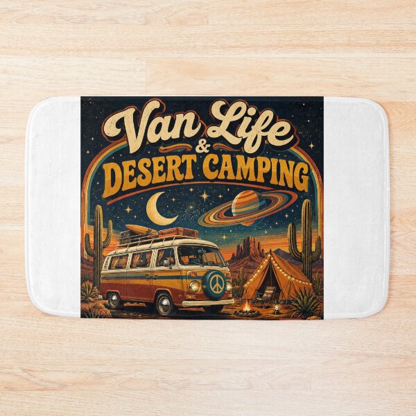 Item preview, Van Life & Desert Camping - Retro 70s Stargazing Adventure designed and sold by HumeThreads.