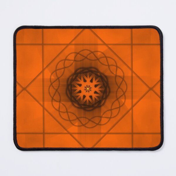 Item preview, Orange Geometric Star Pattern designed and sold by EsmArtUniverse.