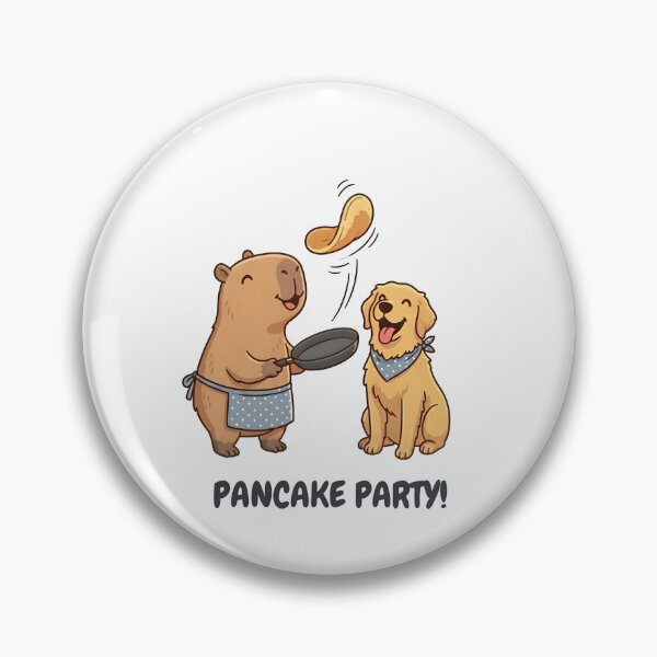 Item preview, Pancake Party Capybara Cooking For Dog designed and sold by laughingshirts.