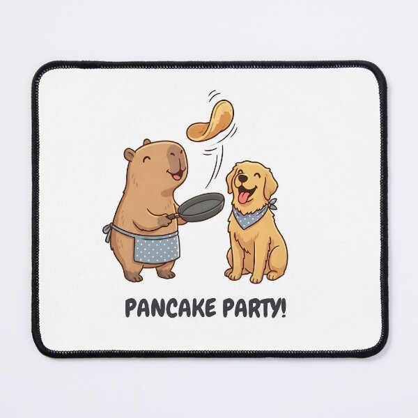 Item preview, Pancake Party Capybara Cooking For Dog designed and sold by laughingshirts.