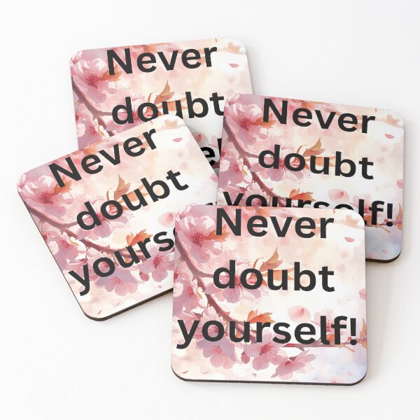 Item preview, Never Doubt Yourself Motivational Cherry Blossom designed and sold by andreavlad.