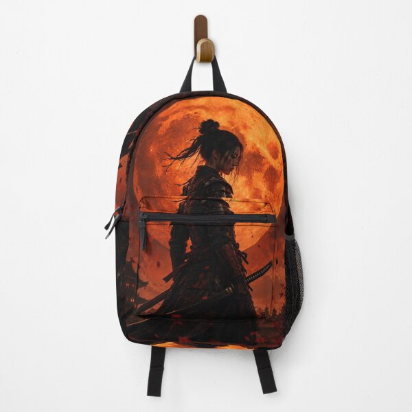 Item preview, samurai woman against the moon designed and sold by Zeafir.