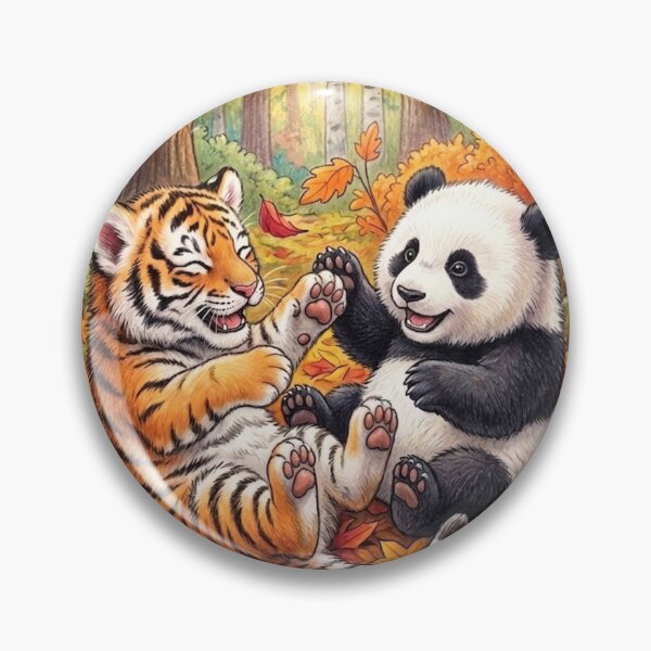 Item preview, Tigers and pandas designed and sold by PP&RAINBOW SHOP.