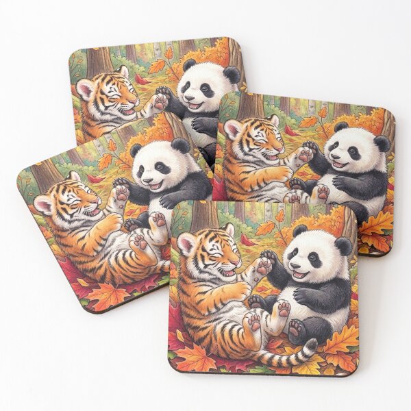 Item preview, Tigers and pandas designed and sold by PP&RAINBOW SHOP.