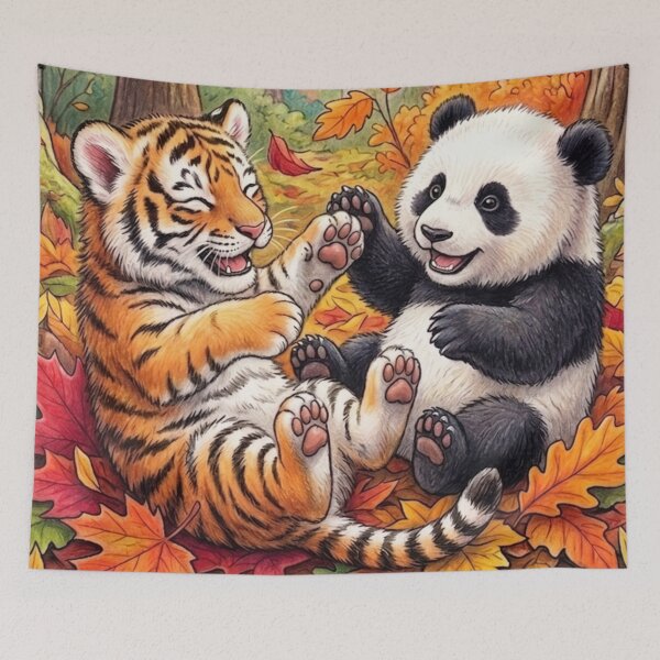 Item preview, Tigers and pandas designed and sold by PP&RAINBOW SHOP.
