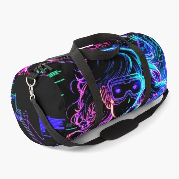 Item preview, Neon Cyberpunk Phantom Hacker Girl Line Art designed and sold by ExploreAura Studio.